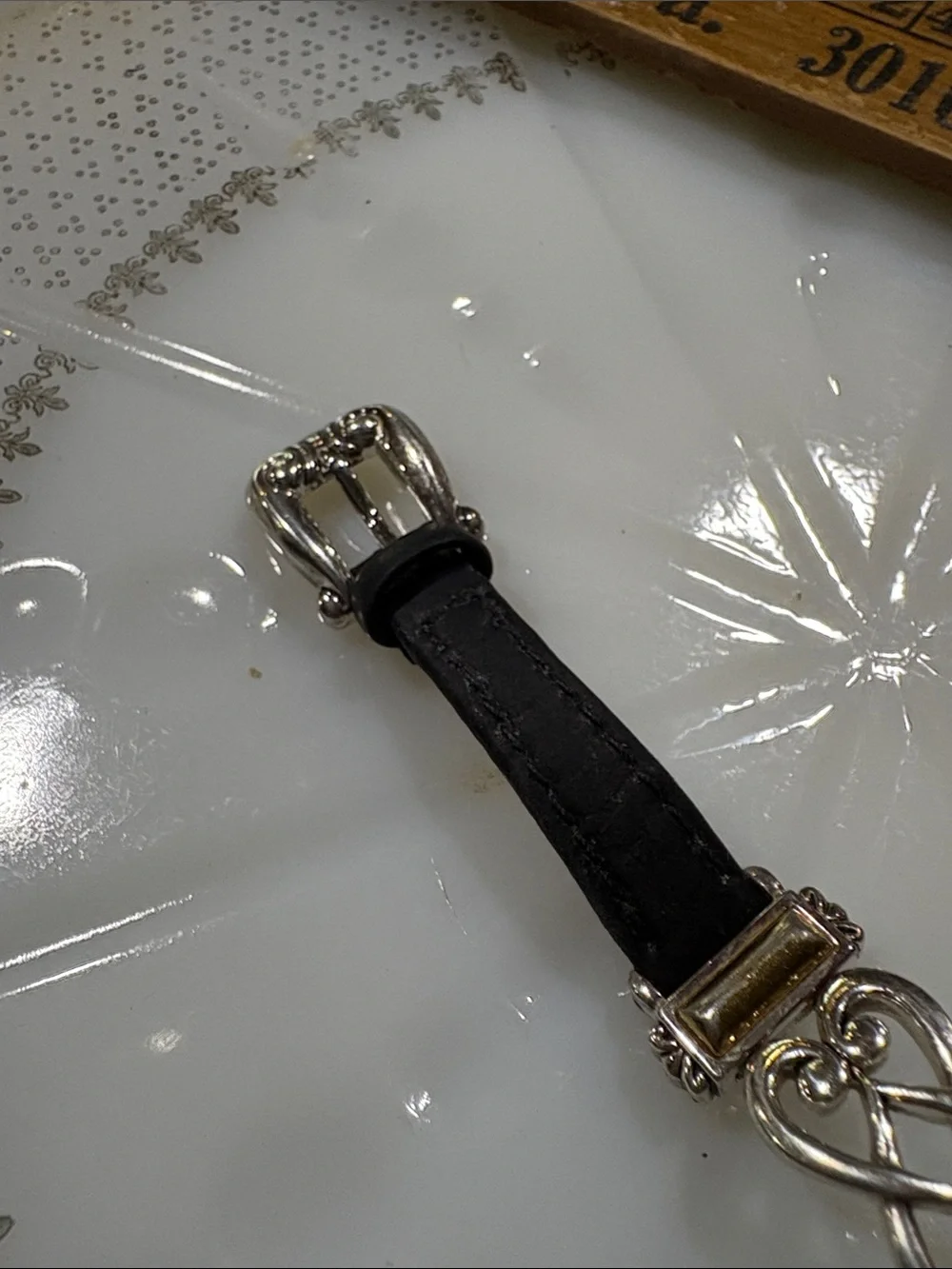 Brighton Champagne Silver and Gold Two-Tone Bracelet Watch leather